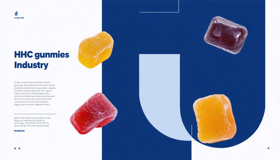 Illustration highlighting key trends and potential opportunities in the HHC gummies market